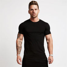 Load image into Gallery viewer, Men's Muscle Sports T-Shirts Fashion Tees Tops Short Sleeve Athletic Workout Gym Clohting Slim Fit T Shirts for Men
