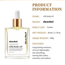 Load image into Gallery viewer, Silk Body Oil Face Body Versatile Care Fast Absorbing Deep Hydration Silky Smooth Brighten Even Tone Firm Skin Silk Body Oil
