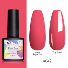 Load image into Gallery viewer, NAILCO 8ml Pink Red Colors Gel Nail Polish Nail Art Varnishes Gel Lacquer Coat LED Nails Manicure Design UV Gel Varnish Soak Off
