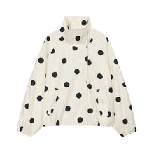 Load image into Gallery viewer, Women's Jackets Fashion Polka Dot Jacket Autumn Women Long Sleeve Loose Jackets Coats Streetwear Female Outerwear Tops
