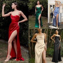 Load image into Gallery viewer, Elegant Backless V-Neck Evening Gown
