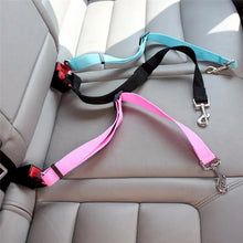 Load image into Gallery viewer, Adjustable Dogs Accessoires Pet Cat Dog Car Seat Belt Pet Seat Vehicle Dog Harness Lead Clip Safety Lever Traction Dog Collars

