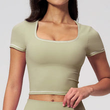 Load image into Gallery viewer, Yoga Shirts Women Sports T-Shirts Fitness Yoga Short Sleeve Gym Workout Top Running Active Shirts Female Push Up Sports T-shirts
