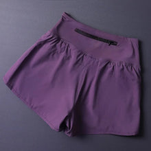 Load image into Gallery viewer, Women's 2 in 1 Shorts with Pockets - Lightweight Breathable Loose Anti-Disclosure Split Side for Yoga Running Gym

