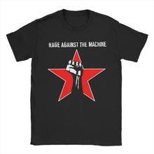 Load image into Gallery viewer, Rage Against the Machine T Shirts for Men 100% Cotton Unique T-Shirt Round Neck  Tee Shirt Short Sleeve Clothes Big Size
