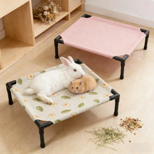 Load image into Gallery viewer, 1PC Elevated Pet Bed Raised Small Animal Bed Breathable Washable Cooling Sleep Mat for Rabbit Hamster Cat Puppy Indoor Bed House
