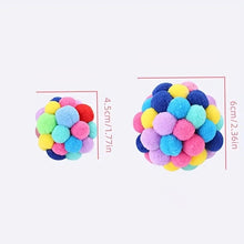 Load image into Gallery viewer, Colorful Woolen Bell Ball Toy
