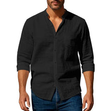 Load image into Gallery viewer, Cotton Linen Beach Shirt Men
