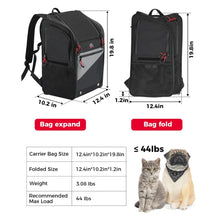 Load image into Gallery viewer, Motorcycle Pet Travel Bag Dog Cat Carrier Bag Portable 20lbs Folding Dog Carrier Backpack for Touring Street Glide Road King Bag
