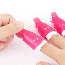 Load image into Gallery viewer, LULAA 10Pcs/16Pcs Plastic Nail Art Soak Off Cap Clip UV Gel Polish Remover Wrap Tool for Fingernail Removal Soak Off Clips
