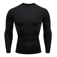 Load image into Gallery viewer, Men Bodybuilding Sports T-Shirt Quick Dry Running Shirt Long Sleeve Compression Top Gym T Shirt Men Fitness Tight Rashgad
