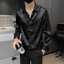Load image into Gallery viewer, Slim Luxury Print Shirt Men
