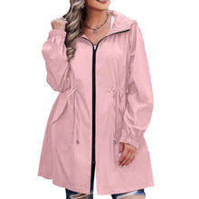 Load image into Gallery viewer, Women Trench Coat New Spring Autumn Jacket Casual Long Sleeve Hooded Mid Long Windbreaker Female Overcoat High-Quality Coats
