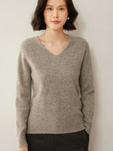 Load image into Gallery viewer, Merino Wool V Neck Sweater

