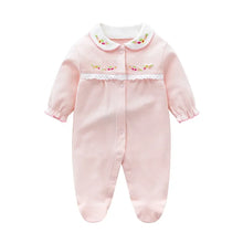 Load image into Gallery viewer, Sweet Striped Baby Girl Romper
