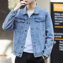 Load image into Gallery viewer, Black Y2K Denim Jacket
