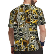 Load image into Gallery viewer, Gym T Shirt For Men Steampunk Design T-Shirts Fashion Wonderful Clockwork Vintage Summer Tees O Neck Streetwear Design Tops
