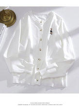 Load image into Gallery viewer, Korean V Neck Knit Cardigan
