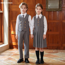 Load image into Gallery viewer, British Style Kids Vest Suit
