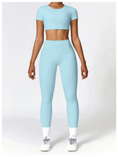 Load image into Gallery viewer, Fitness Leggings High Rise Hip Lift Brushed Soft Material For Ladies Outdoor Elastic Slim Fit Outer Wear Sports Tight Pants
