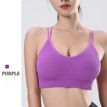 Load image into Gallery viewer, Women's Sports Bra Shock-proof Push-up Beautiful Back Cross Fitness Vest Top Gym Clothing Yoga Vest Running Sexy Fitness Bra
