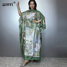 Load image into Gallery viewer, Printed Dresses For Women 2025 Fashion Design Loose Dress Batwing Maxi Long Femme Vestidos Summer Autumn Party Elegant Dress
