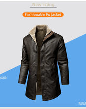 Load image into Gallery viewer, Vintage Faux Leather Winter Coat
