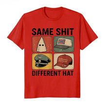 Load image into Gallery viewer, Same Shit Different Hat Funny Quote Hat Printed T-shirt for Women T Shirts Short Sleeve Round Neck Tops Casual Clothing
