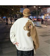 Load image into Gallery viewer, Winter Pullover Sweater Women Tops Bear Boho Casual Pocket Long Sleeve Pull Female Solid Warm Sweaters Pullovers
