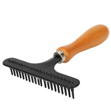 Load image into Gallery viewer, Pet Grooming Brush Pet Brush Handheld Cat Grooming Rake Wooden Handle Pet Hair Deshedding Detangling Brush for Cats Dogs
