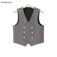 Load image into Gallery viewer, British Style Kids Vest Suit
