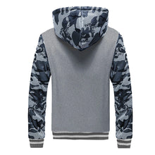 Load image into Gallery viewer, Camouflage Fleece Hooded Jacket
