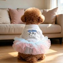 Load image into Gallery viewer, 1pc  Pet Dress Adorable Printed Design Pet Apparel Dog Cat Dress Fit for  Bichon Teddy Puppy Kitten Daily Outing Dress
