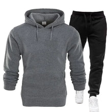 Load image into Gallery viewer, Basic Men/Women 2Pcs/Sets Sweatshirt Hoodies Pants 2024 Male Gyms Fitness Tops Joggers Sportswear Tracksuits
