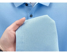 Load image into Gallery viewer, 100% pure cotton short sleeved men's polo shirt summer fashion high-end brand pony embroidery golf top casual business T-shirt
