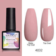 Load image into Gallery viewer, NAILCO 8ml Pink Red Colors Gel Nail Polish Nail Art Varnishes Gel Lacquer Coat LED Nails Manicure Design UV Gel Varnish Soak Off
