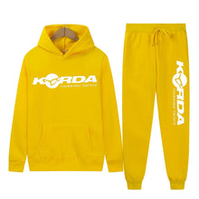 Load image into Gallery viewer, Men's Women 2Pcs Sets Fleece Sweatshirt Hoodies Pants Korda Inspired Tribute Male Sportswear Tracksuits Unisex Ensemble Homme
