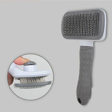 Load image into Gallery viewer, Pet massage comb, fur grooming brush, easily remove shedding undercoat of cats and dogs with one click
