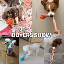 Load image into Gallery viewer, Pet Toy Dog Bite-Resistant Cotton Rope Hand-Held Treat Ball for Teeth Cleaning and Training, Interactive Educational Toy Ball
