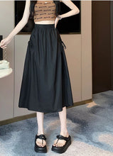 Load image into Gallery viewer, Drawstring Cargo A-Line Midi Skirt
