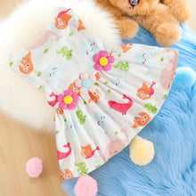 Load image into Gallery viewer, Adorable Printed Puppy Summer Dress
