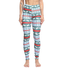 Load image into Gallery viewer, Christmas Leggings  Fashion Milu Deer Printing Festival Ultra Soft Brushed Pants Ankle Length Black Deals
