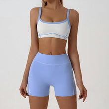 Load image into Gallery viewer, Woman Yoga Sport Outfit for Fitness Two Pieces Short Pant Sets Suits Tracksuit Sportswear Woman Gym Yoga Workout Clothes
