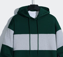 Load image into Gallery viewer, Men's patchwork color hoodie light fleece hoodie long sleeve hoodie sports hoodie
