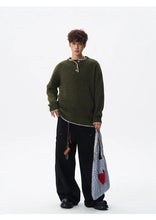 Load image into Gallery viewer, Korean Button Knit Pullover
