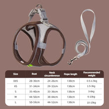 Load image into Gallery viewer, Cats Dog Accessories Small Dog Collar Safety Vest Pet Chest Rope Dogs Cover Breathable Adjustable Harnesses Supplies Products
