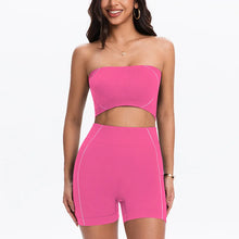 Load image into Gallery viewer, Women's Side Line Contrast Yoga Set Flat Seam Moisture Wicking Anti Rubbing Outdoor Workout Daily Trendy Fitness Two Piece Suit

