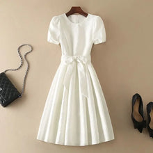 Load image into Gallery viewer, Elegant Bow Detail A-Line Dress
