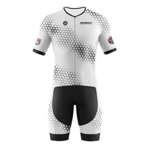 Load image into Gallery viewer, RIGHTTRACK Trisuit Men's Summer Triathlon Race Short Sleeve Skinsuit Clothing Swimming Cycling Running Custom Apparel
