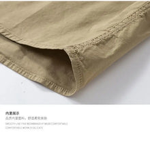Load image into Gallery viewer, Workwear shirt for men summer loose and casual short-sleeved men American retro lapel coat trendy brand outdoor wear
